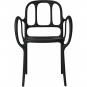 Magis - Mila Armlehnstuhl Outdoor Schwarz