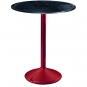 Magis - Brut Tisch Bistro Ø60 Marquinia Schwarz / Red