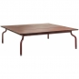 Magis - South Tisch niedrig 120x120 cm Bordeaux / Teak