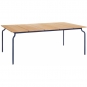 Magis - South Tisch 200x120 cm Nachtblau / Teak