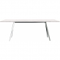 Magis - Baguette Tisch 200x90 cm Alu poliert | Marmor carrara