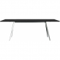 Magis - Baguette Tisch 200x90 cm Alu poliert | MDF Eiche schwarz