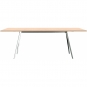 Magis - Baguette Tisch 200x90 cm Alu poliert | MDF Eiche natur