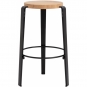 TIPTOE - Mi Lou Barhocker Eiche massiv Graphite Black