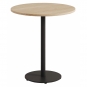 TIPTOE - Moka Bistrotisch Eiche massiv rund Graphit Schwarz