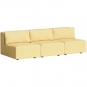 TIPTOE - Bridge Sofa 3-4-Sitzer mit Rückenkissen Zitronengelb | ohne Armlehne