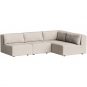 TIPTOE - Bridge Ecksofa 3-4-Sitzer Elfenbein Beige | ohne Armlehne