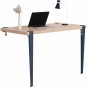 TIPTOE - Classic Wandschreibtisch ohne Schubladen Mineral Blue | Eichenholz