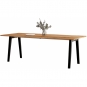 TIPTOE - New Modern Tisch recyceltes Altholz 220x95 cm | Graphite Black