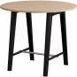 TIPTOE - New Modern Hoher Tisch rund 90 cm | ökozertifiziertes Holz | Graphit black