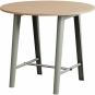TIPTOE - New Modern Hoher Tisch rund 90 cm | ökozertifiziertes Holz | Eucalyptus grey