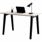 TIPTOE - New Modern Schreibtisch 130x70 cm | Multiplex weiß | Graphite Black