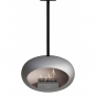 Le Feu - Dome Sky Bioethanol-Kamin Nickel Schwarz | Stahl | 100 cm