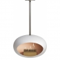 Le Feu - Dome Sky Bioethanol-Kamin Weiß Stahl poliert | Roségold | 50 cm