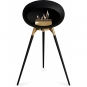 Le Feu - Dome Ground High Bioethanol-Kamin Schwarz Roségold | Eiche schwarz | Roségold