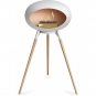 Le Feu - Dome Ground High Bioethanol-Kamin Weiß Weiß | Eiche geseift | Roségold