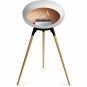 Le Feu - Dome Ground High Bioethanol-Kamin Weiß Schwarz | Roségold | Stahl