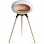 Le Feu - Dome Ground High Bioethanol-Kamin Weiß Schwarz | Eiche geseift | Roségold