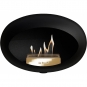 Le Feu - Dome Wall Bioethanol-Kamin Schwarz Nickel | Roségold