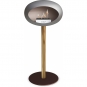 Le Feu - Dome Ground Steel High Bioethanol-Kamin Nickel Roségold | Ø60 mm | Mocca | Stahl