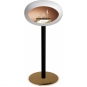 Le Feu - Dome Ground Steel High Bioethanol-Kamin Weiß Schwarz | Ø60 mm | Roségold | Roségold
