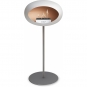 Le Feu - Dome Ground Steel High Bioethanol-Kamin Weiß Stahl poliert | Ø25 mm | Nickel | Stahl