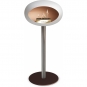 Le Feu - Dome Ground Steel High Bioethanol-Kamin Weiß Stahl poliert | Ø60 mm | Mocca | Roségold