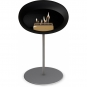 Le Feu - Dome Ground Steel Low Bioethanol-Kamin Schwarz Stahl poliert | Ø25 mm | Nickel | Roségold