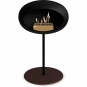 Le Feu - Dome Ground Steel Low Bioethanol-Kamin Schwarz Schwarz | Ø25 mm | Mocca | Roségold