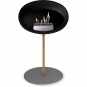 Le Feu - Dome Ground Steel Low Bioethanol-Kamin Schwarz Roségold | Ø25 mm | Nickel | Stahl