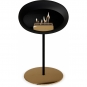 Le Feu - Dome Ground Steel Low Bioethanol-Kamin Schwarz Schwarz | Ø25 mm | Roségold | Roségold