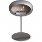 Le Feu - Dome Ground Steel Low Bioethanol-Kamin Nickel Stahl poliert | Ø25 mm | Stahl poliert | Stahl