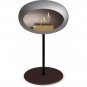 Le Feu - Dome Ground Steel Low Bioethanol-Kamin Nickel Schwarz | Ø25 mm | Mocca | Roségold