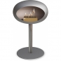 Le Feu - Dome Ground Steel Low Bioethanol-Kamin Nickel Stahl poliert | Ø60 mm | Nickel | Roségold