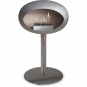 Le Feu - Dome Ground Steel Low Bioethanol-Kamin Nickel Stahl poliert | Ø60 mm | Stahl poliert | Stahl
