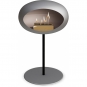 Le Feu - Dome Ground Steel Low Bioethanol-Kamin Nickel Schwarz | Ø25 mm | Nickel | Roségold