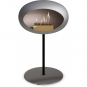 Le Feu - Dome Ground Steel Low Bioethanol-Kamin Nickel Schwarz | Ø25 mm | Stahl poliert | Roségold