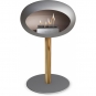 Le Feu - Dome Ground Steel Low Bioethanol-Kamin Nickel Roségold | Ø60 mm | Nickel | Stahl