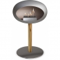Le Feu - Dome Ground Steel Low Bioethanol-Kamin Nickel Roségold | Ø60 mm | Stahl poliert | Stahl