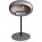 Le Feu - Dome Ground Steel Low Bioethanol-Kamin Nickel Schwarz | Ø25 mm | Nickel | Stahl