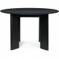 Ferm Living - Bevel Tisch Ø117 Schwarz geölte Buche