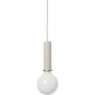 Ferm Living - Collect Pendelleuchte hoch Hellgrau