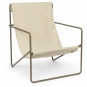 Ferm Living - Desert Lounge Sessel Olive / Cloud
