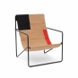 Ferm Living - Desert Lounge Sessel Schwarz / Block