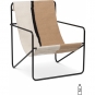 Ferm Living - Desert Lounge Sessel Schwarz / Soil