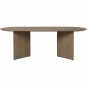 Ferm Living - Mingle Tischplatte Oval 220 cm Eiche dunkel gebeizt