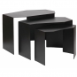 Ferm Living - Shard Cluster-Tische (3er Set) Schwarz