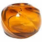 Ferm Living - Water Swirl Vase Rund Bernstein