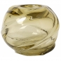 Ferm Living - Water Swirl Vase Rund Hellgelb
