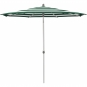 Glatz - Alu-Smart Sonnenschirm Ø220cm Green Stripe 589 (Kategorie 5) | ohne Schutzhülle